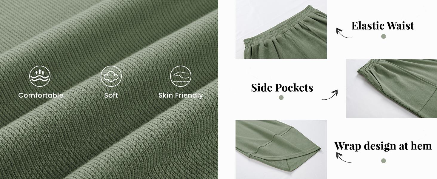 Tanming Women's Baggy Wide-Leg Pants - Casual, Elastic-Waisted, Bohemian Minimalist Basic Women's Clothes Bottom with Pockets,summerwins Tanming Women's Baggy Wide-Leg Pants - Casual, Elastic-Waisted, Bohemian Minimalist Basic Women's Clothes Bottom with Pockets,summerwins