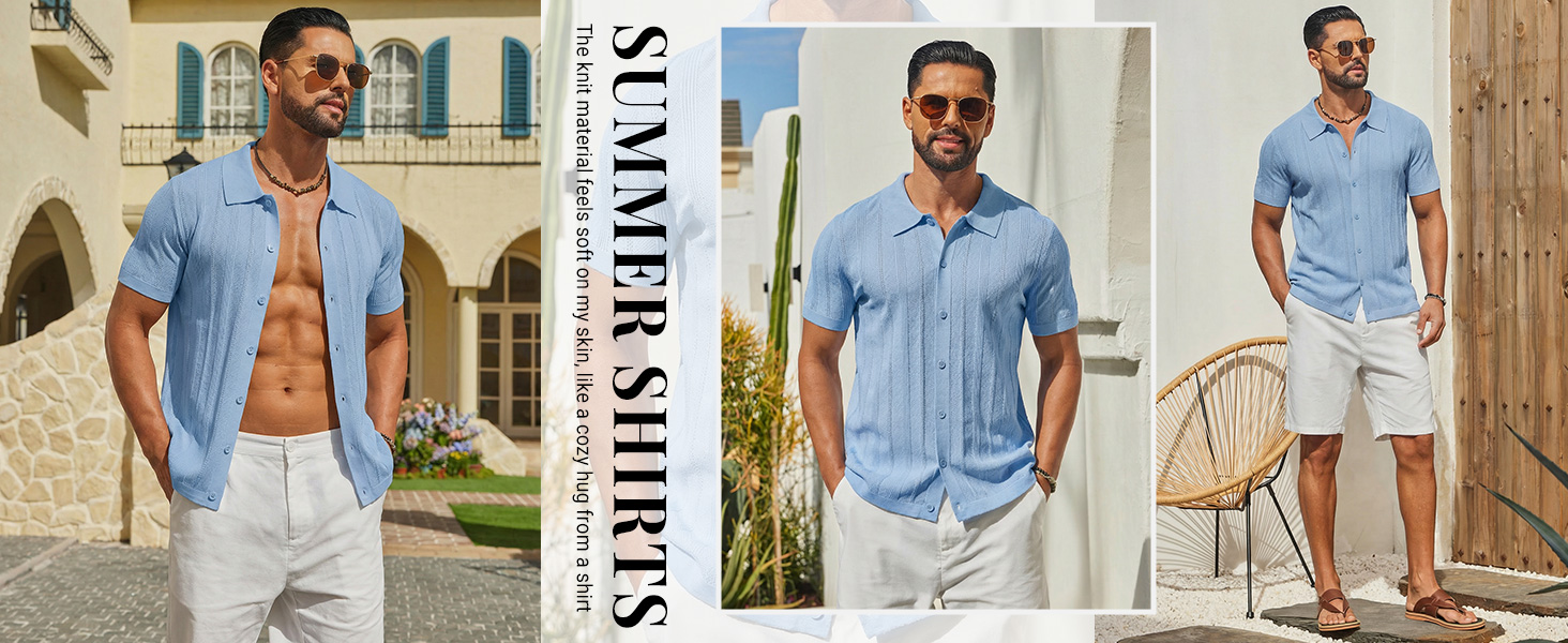 mens knit polo