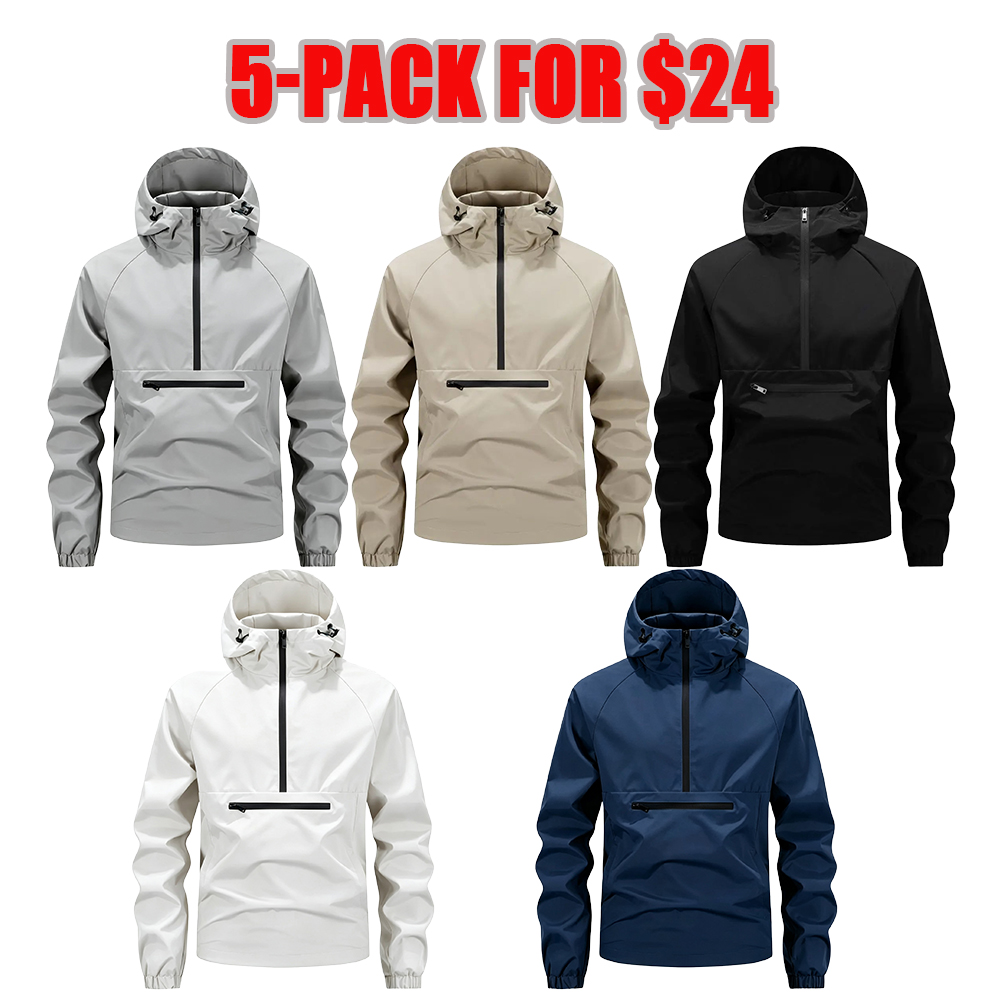 Men's Beige Hoodie - Zippered Pockets, Medium Size, Spring & Autumn Casual Menswear Tops, Long Sleeve Plain Mens Clothing Comfortable Stylish Jacket, Sweatshirts