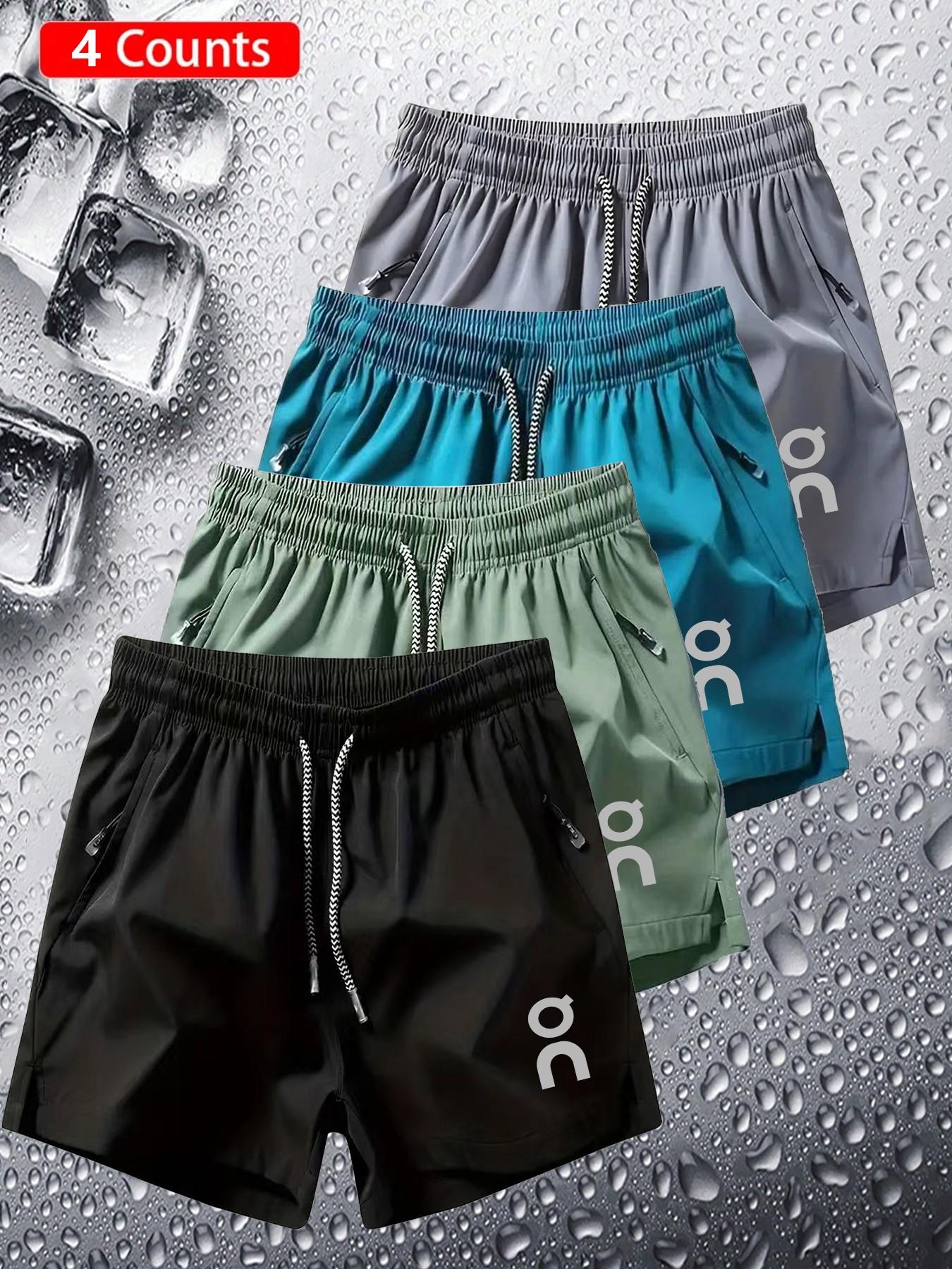 4-Pack Outdoor Casual Ice-Feel Athleisure Shorts, Daily Commute Wear, Trendy Sporty Style, Slim-Fitting Print Design, Unisex Comfortable Set, outdoor sports shorts, Fashionable Summer Shorts 4-Pack Outdoor Casual Ice-Feel Athleisure Shorts, Daily Commute Wear, Trendy Sporty Style, Slim-Fitting Print Design, Unisex Comfortable Set, outdoor sports shorts, Fashionable Summer Shorts