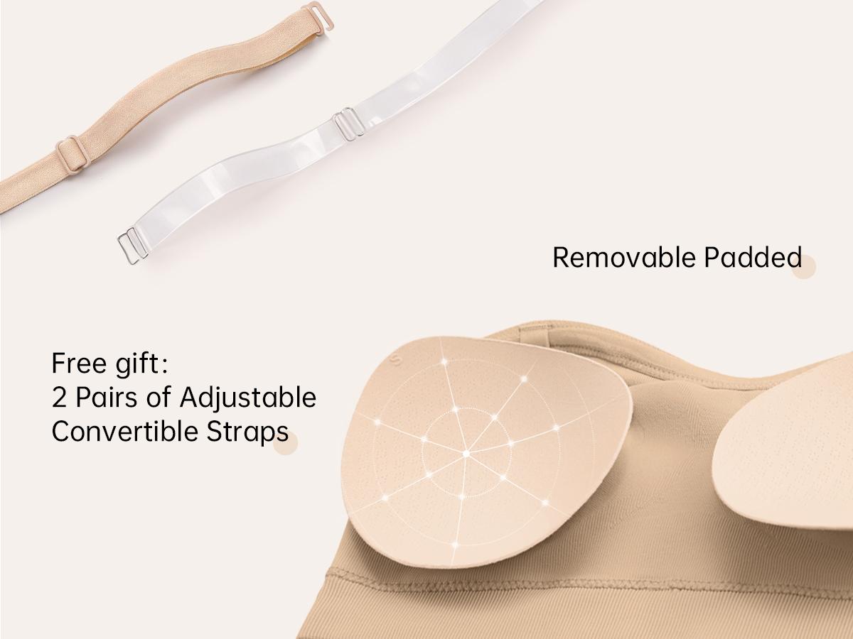 Vertvie|ZOE Stay Put Bandeau Bra, Wireless Seamless Comfort Day Vertvie|ZOE Stay Put Bandeau Bra, Wireless Seamless Comfort Day