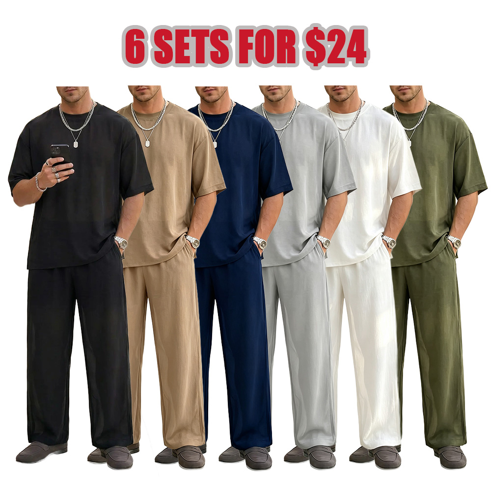 Men's 2-Piece Oversized Minimalist Sheer Set