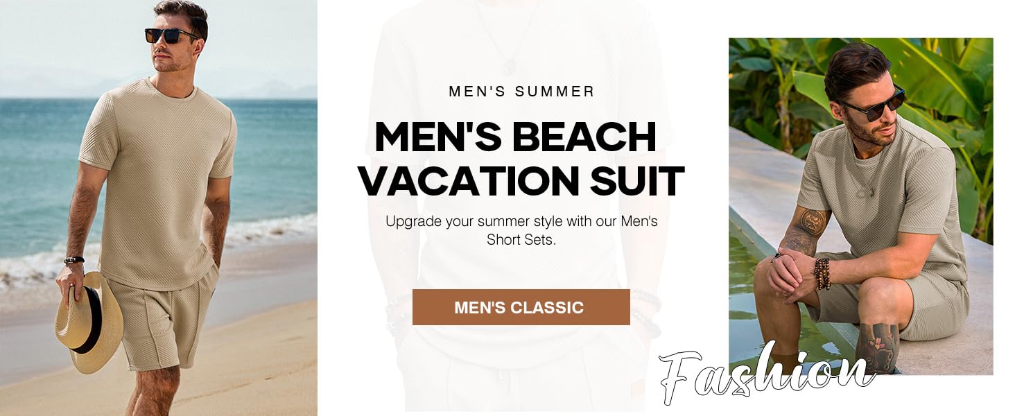 Dokotoo Men's Short Sets 2 Piece Outfits Summer Sports Breathable Casual T Shirts and Shorts Tracksuit Sets with Pockets