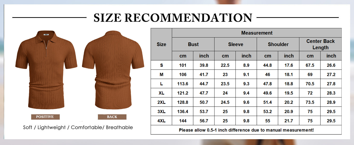 Men&amp;#39;s Zipper Polo Shirts Short Sleeve