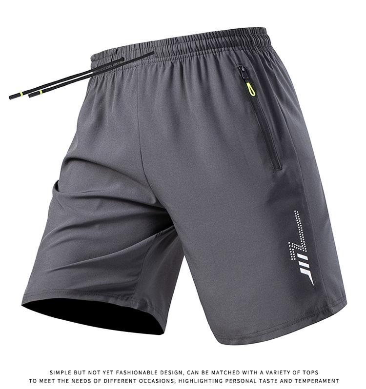 Summer men's quick drying shorts with reflective side labels, lightweight and breathable, suitable for fitness, running, loose, casual, fashionable, versatile sports shorts 5PCS value combination Summer men's quick drying shorts with reflective side labels, lightweight and breathable, suitable for fitness, running, loose, casual, fashionable, versatile sports shorts 5PCS value combination