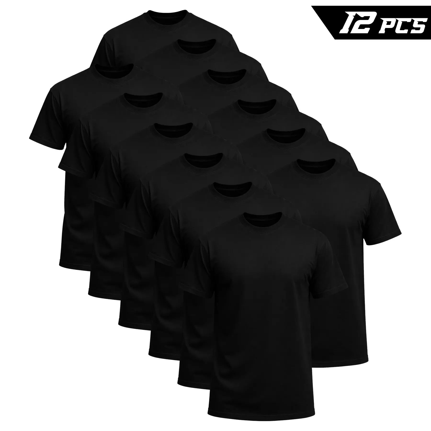 12-Pack $24.98 The more you buy,the lower the price. Stock up! Men's Black Crew Neck T-Shirt,Short Sleeve,Comfort Fit undershirts basic T-shirt Cotton Blend Basic Tee Easy Care Durable Menswear Top outdoorfun fathersdaygift