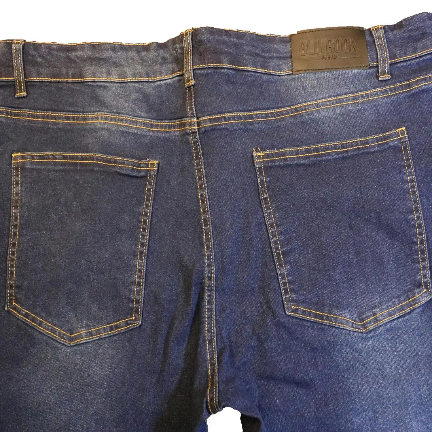 Men's 3-Pack Flex Stretch Slim Straight Jeans with 5 Pockets Denim Fabric Menswear