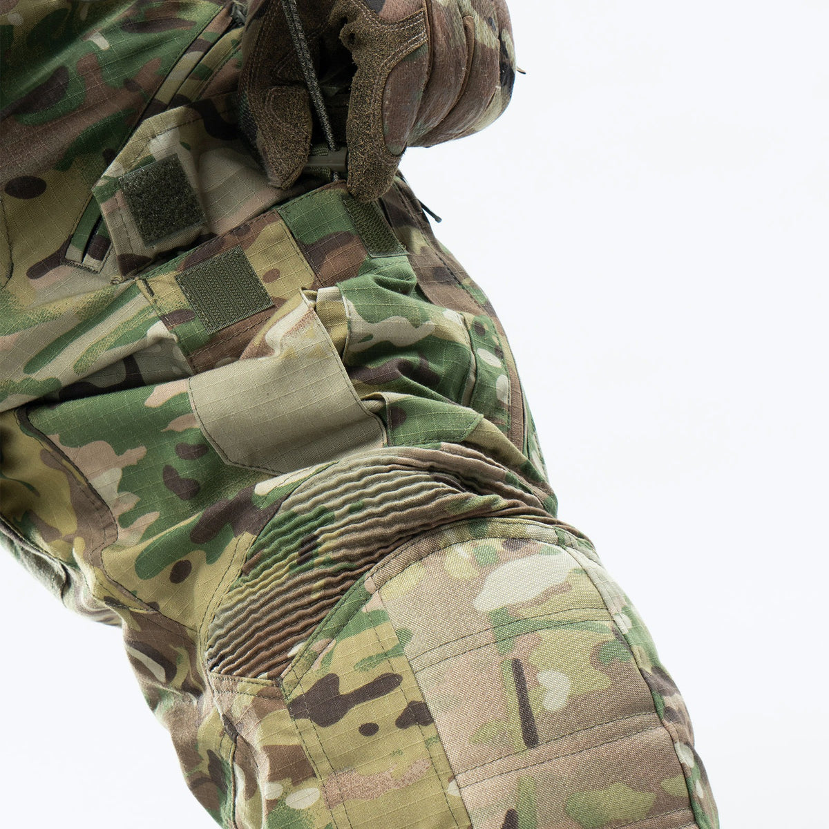 Men's Multi-Pocket Tactical Work Pants, Knee-Padded Combat Pants