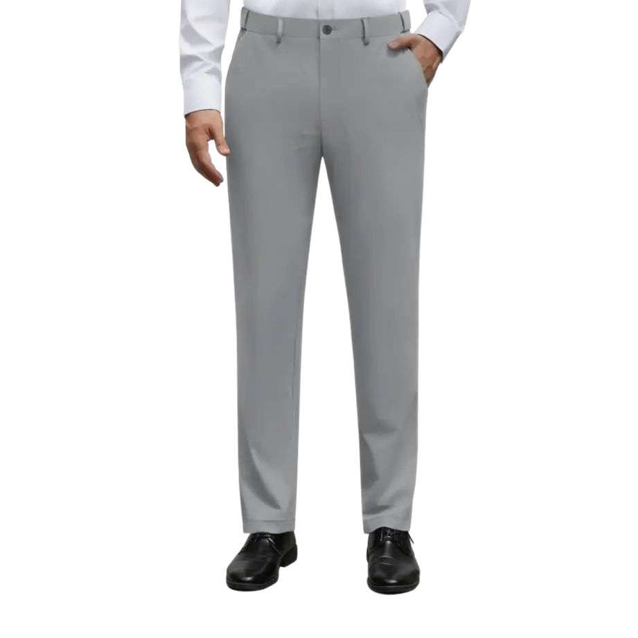 Men's Stretch Dress Pants No Iron Golf Pants Expandable Waist Flat Front Business Casual Formal Pants