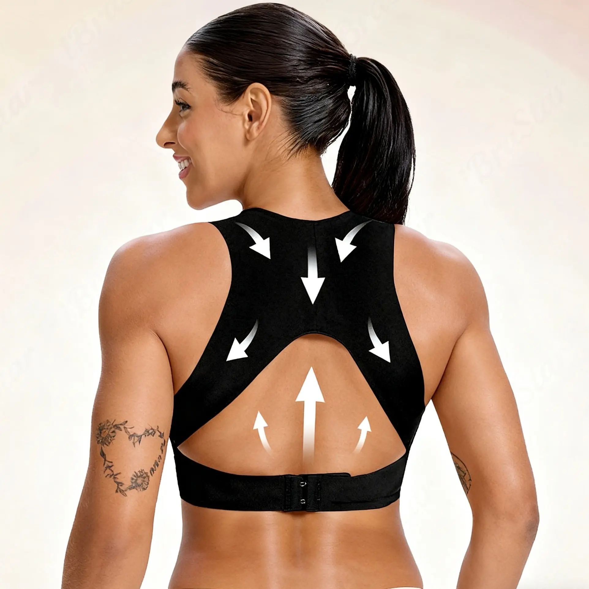 【Postural correction】Women’s Wireless Bra, Soft Breathable Non-removable Moulded Cups
