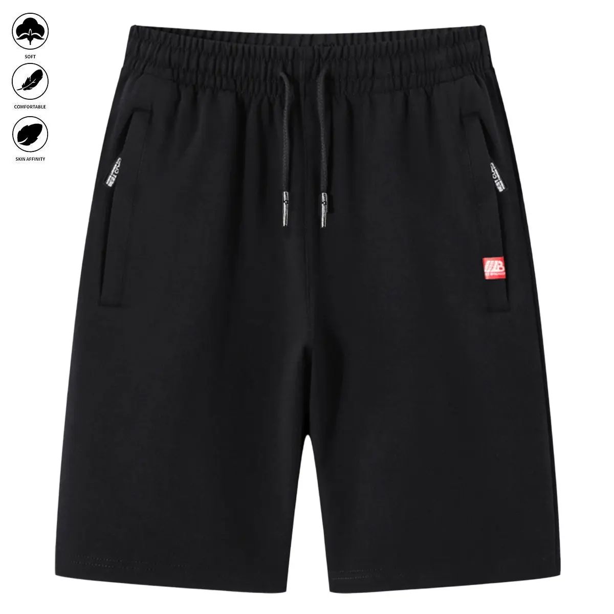 Men's 6-Piece Breathable Casual Sporty Chic Fitted Cut Summer Shorts with Drawstring, Zipper, Fashion Design for Beach, Cycling, Daily Wear