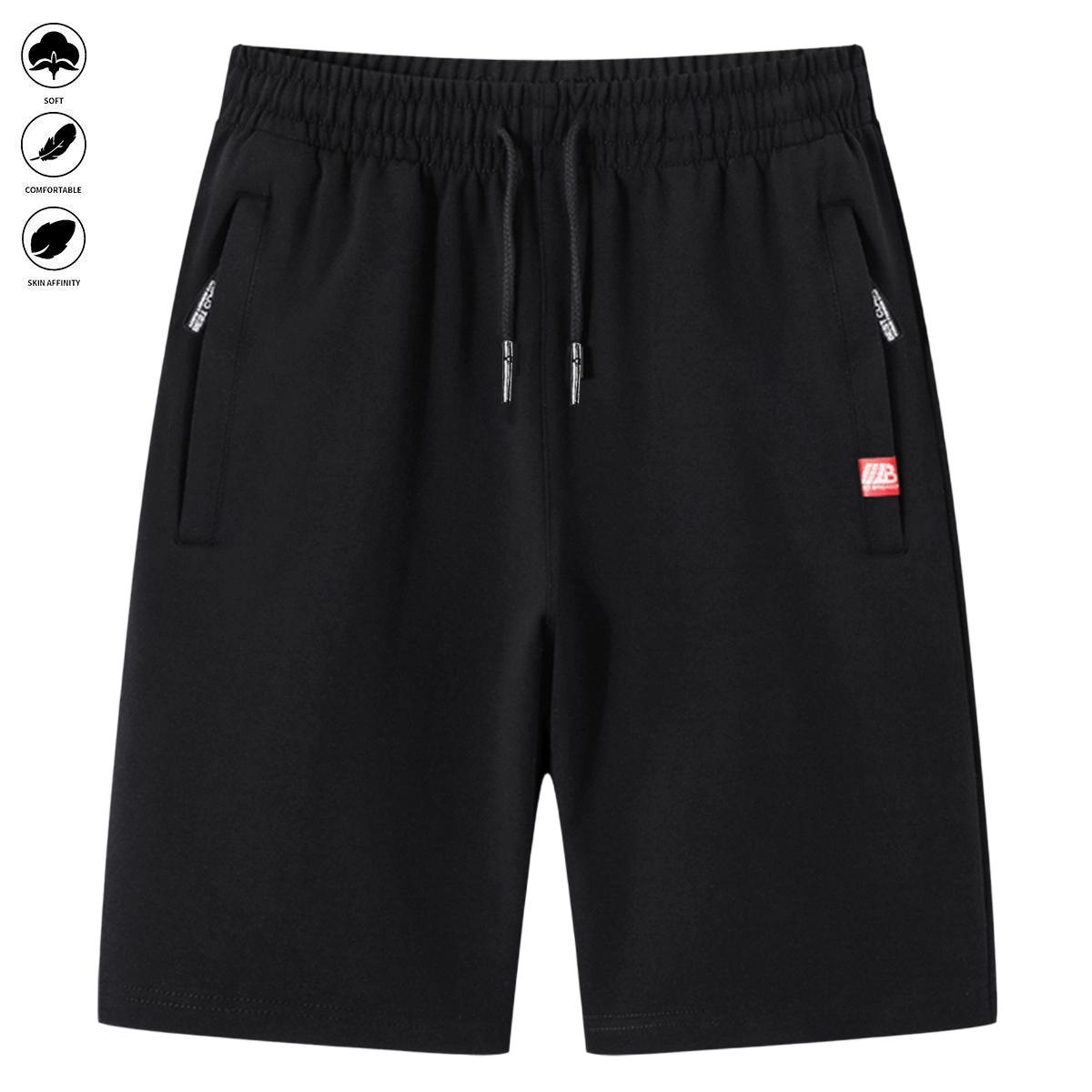 Men's 4-Piece Breathable Casual Sporty Chic Fitted Cut Summer Shorts with Drawstring, Zipper, Fashion Design for Beach, Cycling, Daily Wear