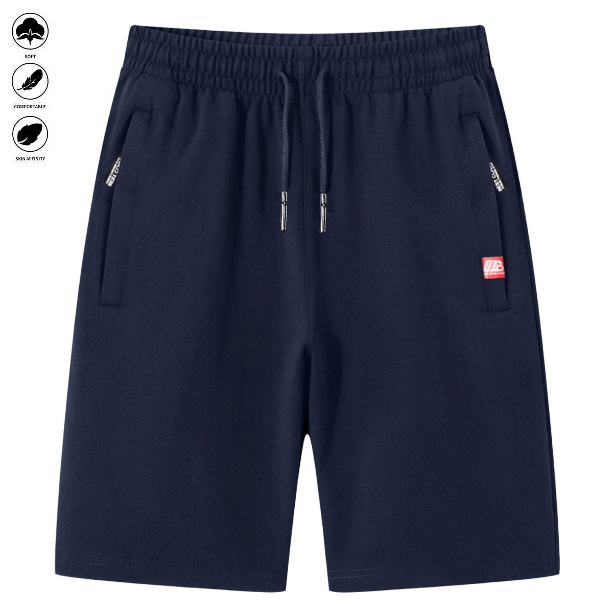Men's 6-Piece Breathable Casual Sporty Chic Fitted Cut Summer Shorts with Drawstring, Zipper, Fashion Design for Beach, Cycling, Daily Wear