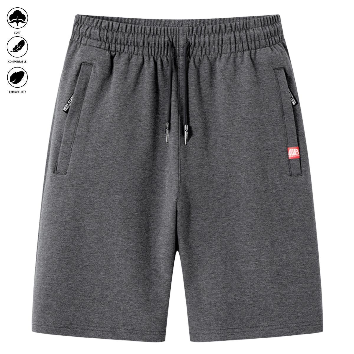 Men's 6-Piece Breathable Casual Sporty Chic Fitted Cut Summer Shorts with Drawstring, Zipper, Fashion Design for Beach, Cycling, Daily Wear