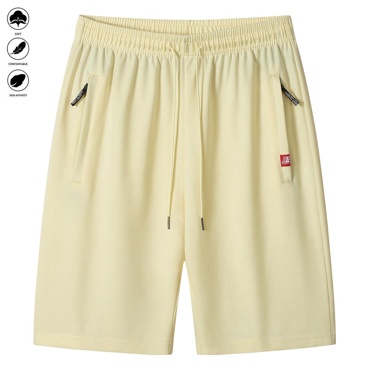 Men's 6-Piece Breathable Casual Sporty Chic Fitted Cut Summer Shorts with Drawstring, Zipper, Fashion Design for Beach, Cycling, Daily Wear