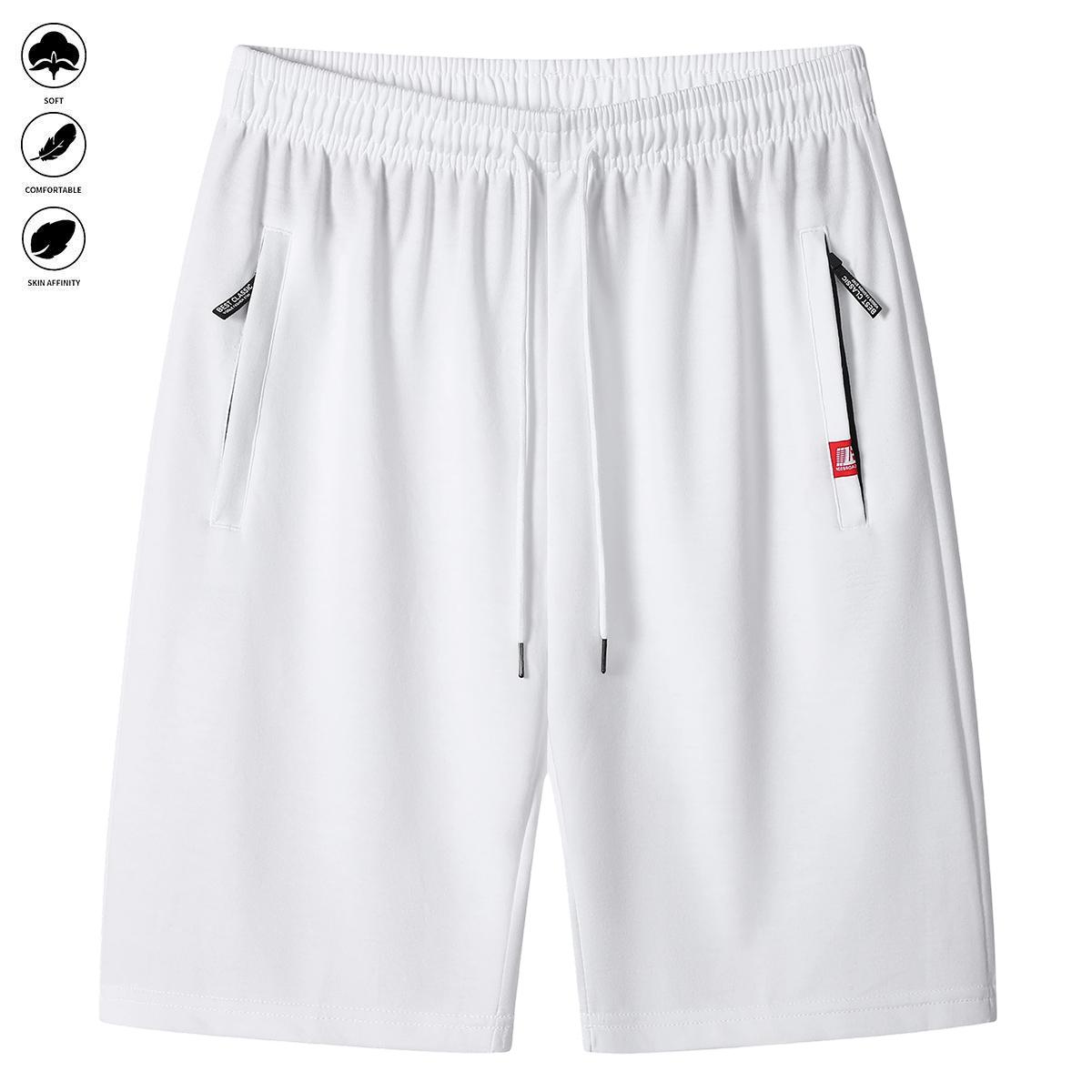 Men's 6-Piece Breathable Casual Sporty Chic Fitted Cut Summer Shorts with Drawstring, Zipper, Fashion Design for Beach, Cycling, Daily Wear