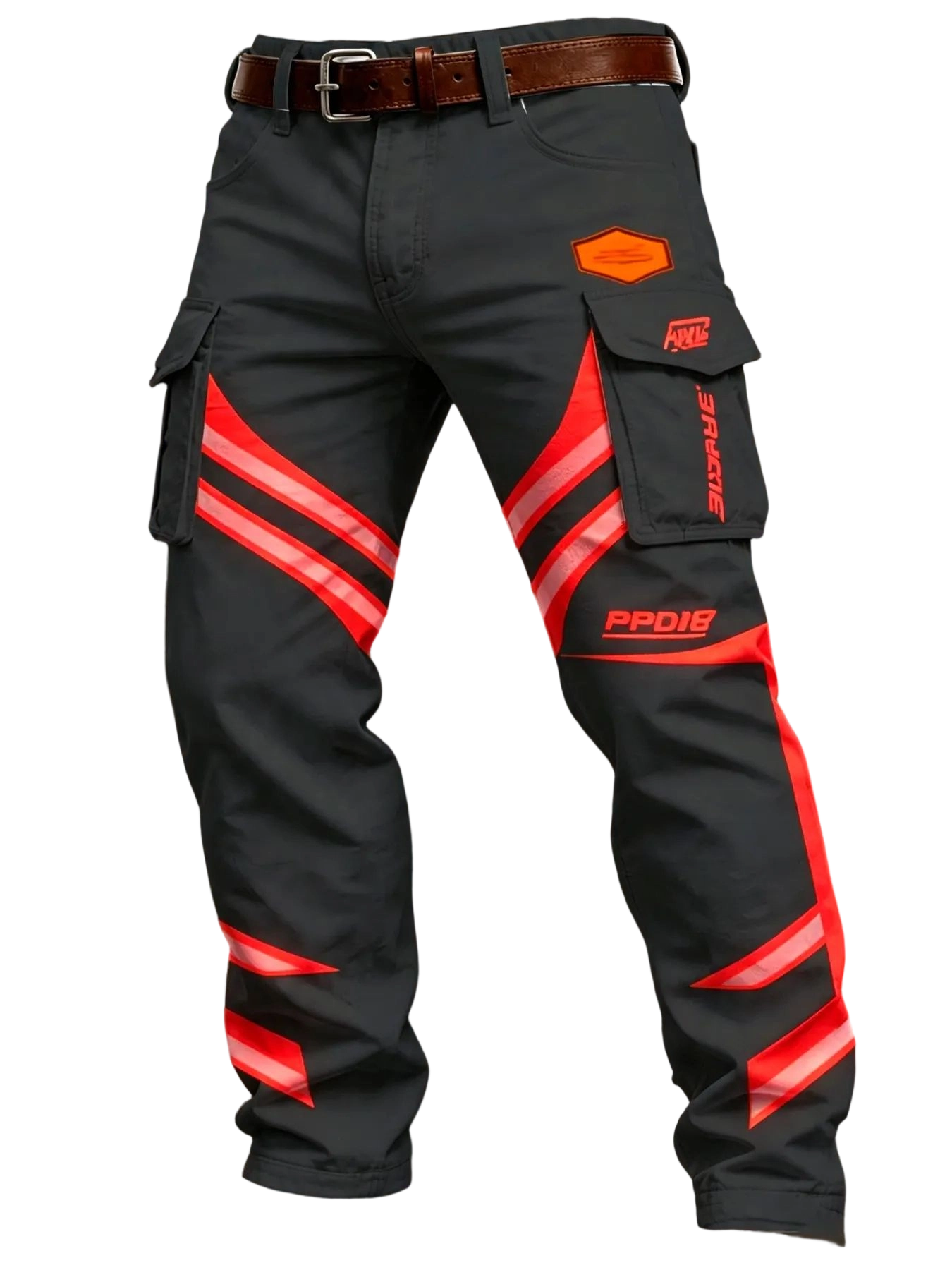 Men's Casual Fall & Winter Button Long Pants with Pockets, Slim Fit Ankle-Length Workwear