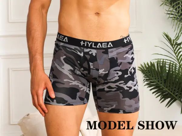 Men's Classic Bamboo Viscose Comfy Boxer Briefs - Moisture Wicking, Breathable
