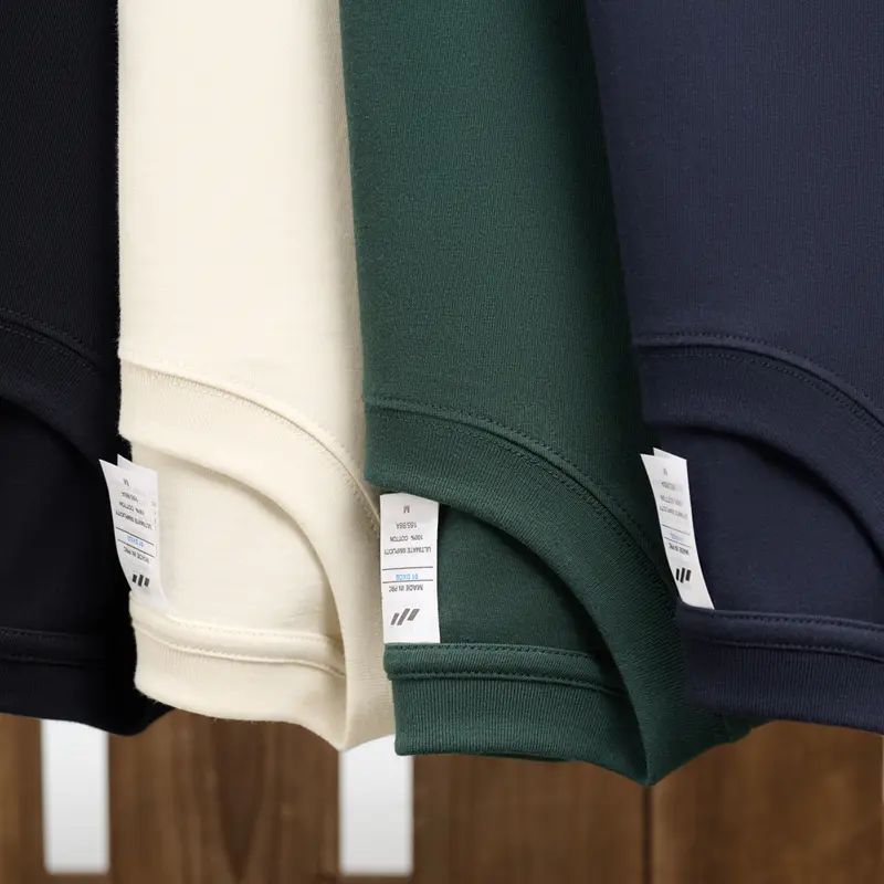 Men's 230G 100% Cotton Heavyweight Round Neck Shortsleeve Tee - Unisex Loose Fit Soft Vintage Plant-Dyed Plain Basic Top