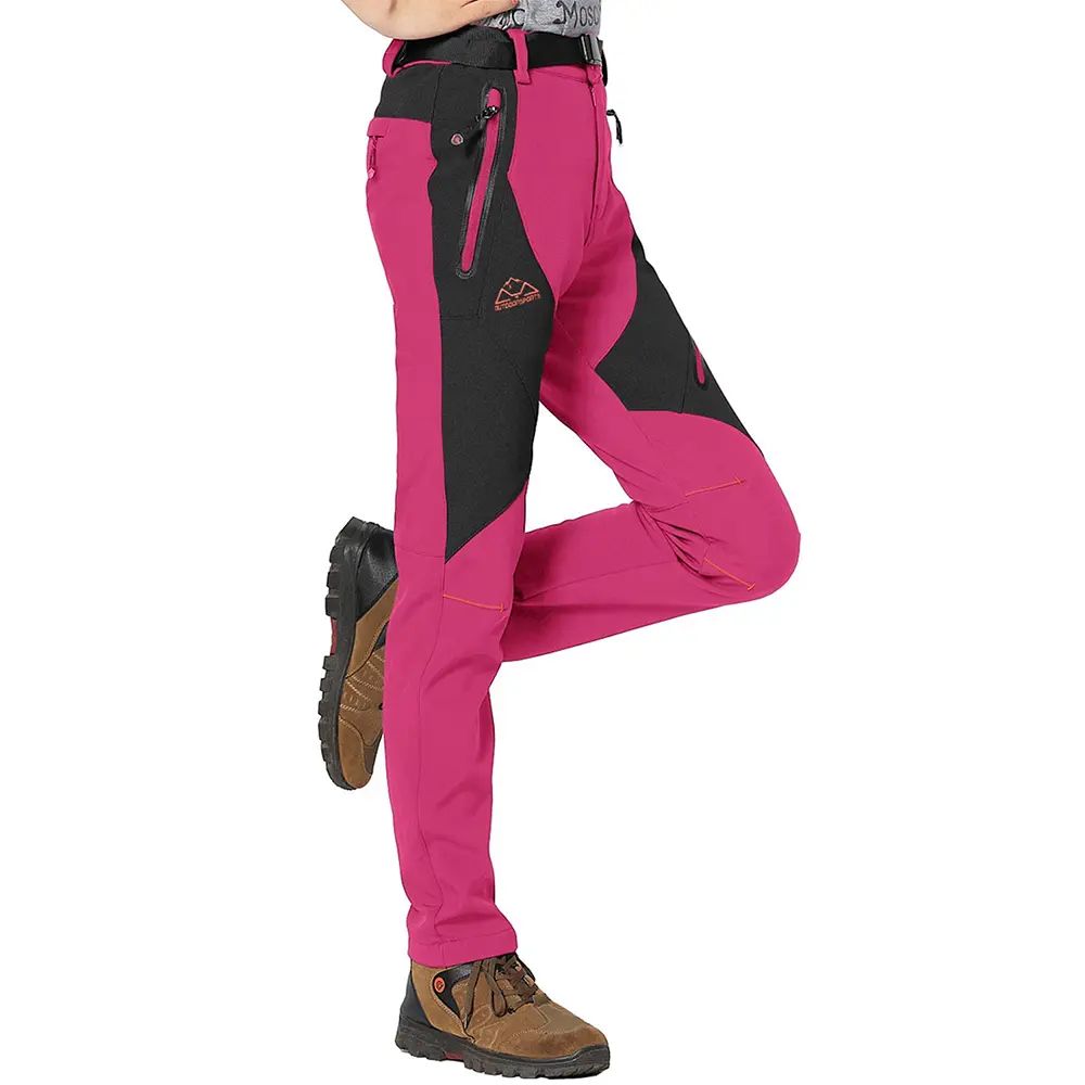 Women's Snow Pants Waterproof Insulated Fleece Thermal Ski Hiking Snowboard Pants