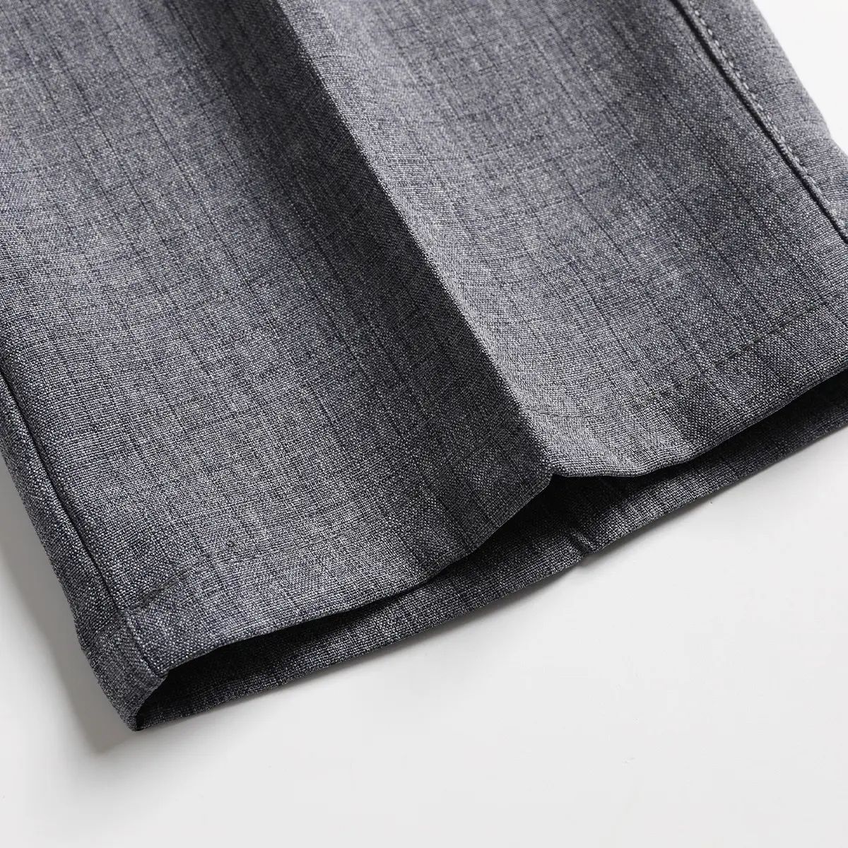Men's Business Casual Dress Pants (4pcs) - Slim Fit Straight Leg, Plain Classic Menswear with Draping Effect