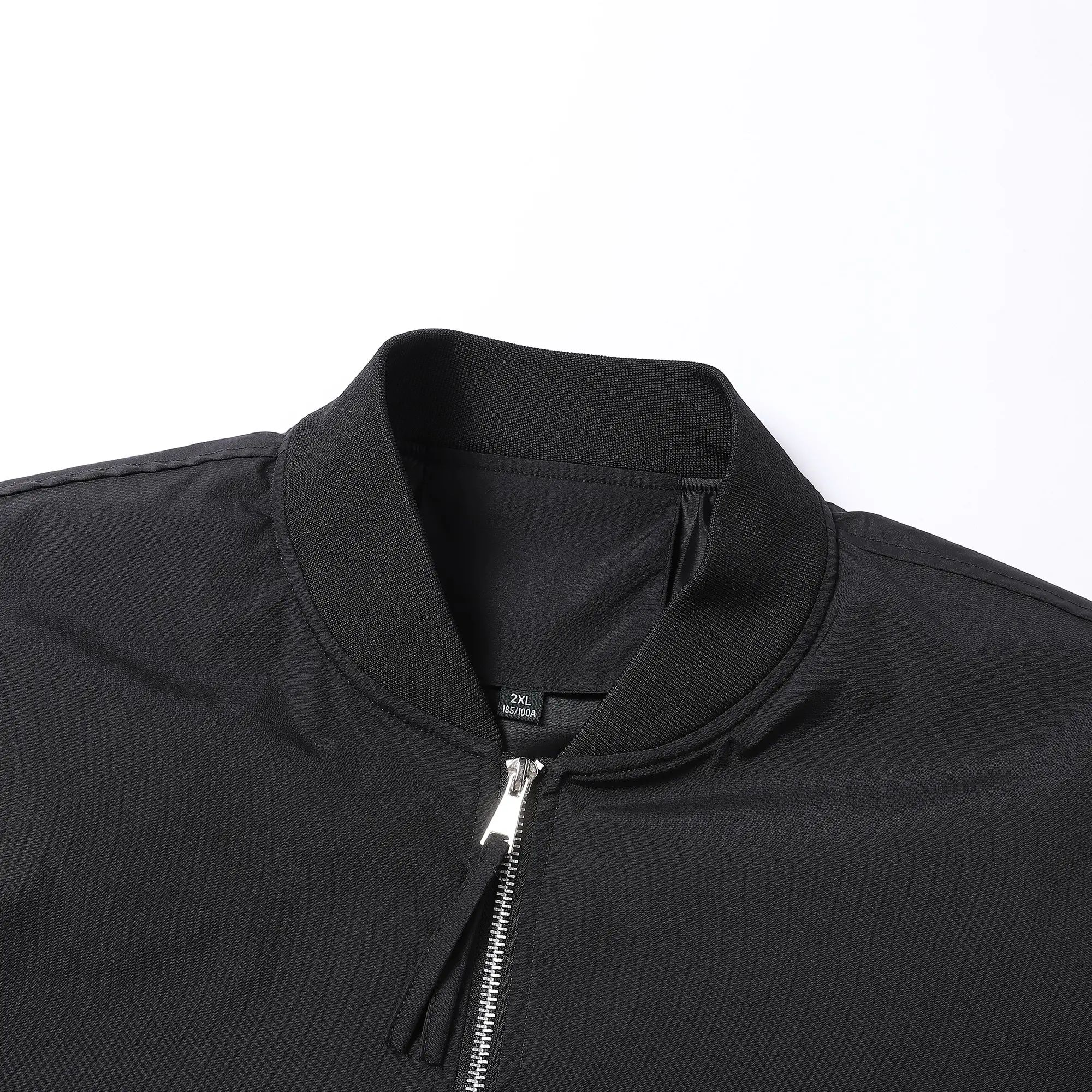 Plus-size men’s workwear jacket featuring a relaxed fit with multiple zippered pockets