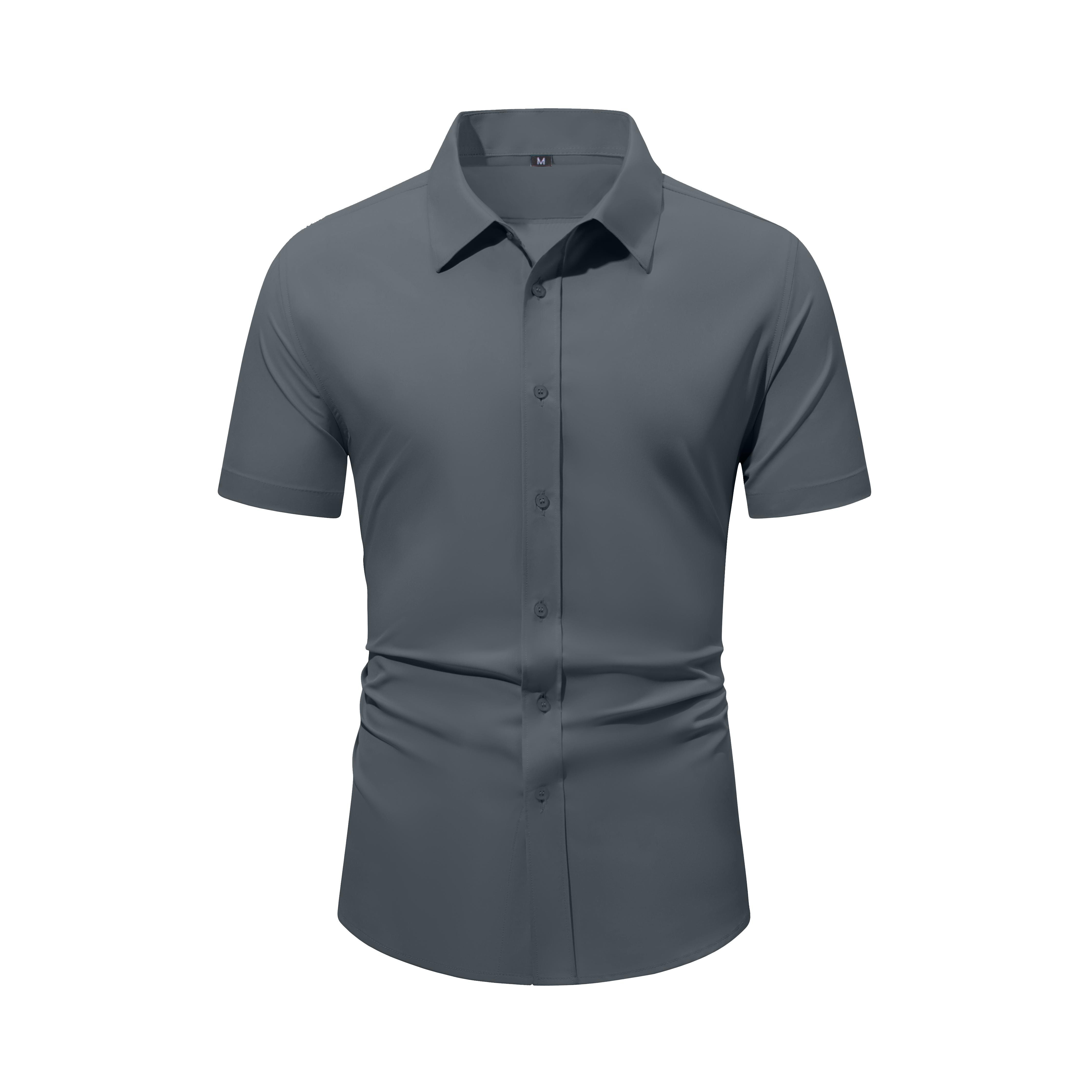 Men’s Short-Sleeve Button-Down Shirt, Wrinkle-Resistant Business Casual Shirt for Work Commuting, Summer Wear, TOKTIK Selected Clothes Shortsleeve Menswear Stylish camisa para hombre summer outfits shirt summer clothes Men’s Short-Sleeve Button-Down Shirt, Wrinkle-Resistant Business Casual Shirt for Work Commuting, Summer Wear, TOKTIK Selected Clothes Shortsleeve Menswear Stylish camisa para hombre summer outfits shirt summer clothes