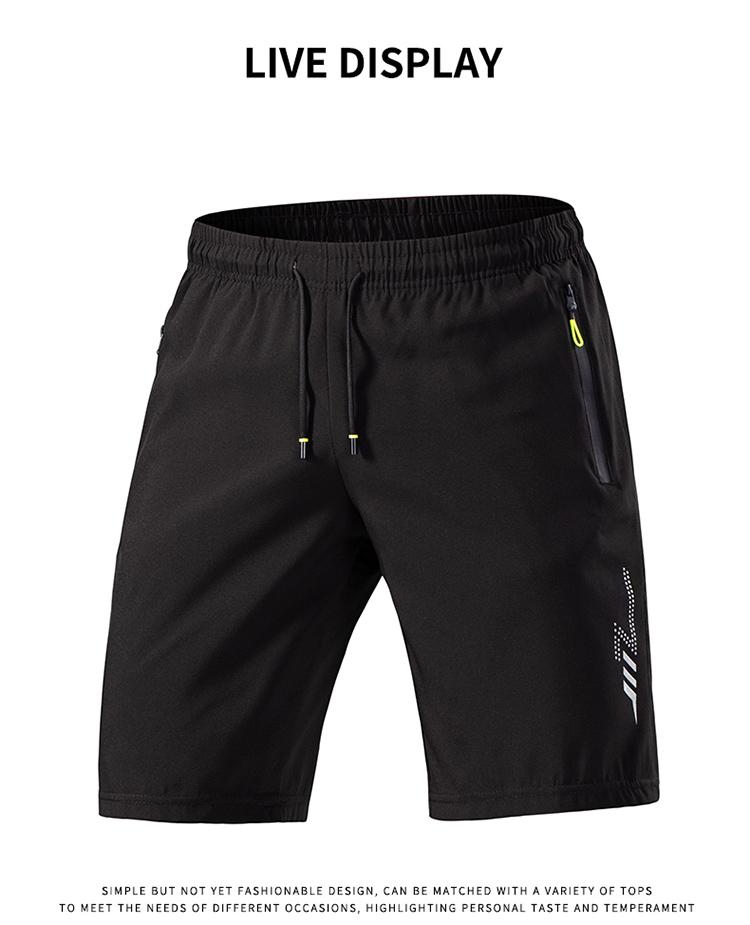 Summer men's quick drying shorts with reflective side labels, lightweight and breathable, suitable for fitness, running, loose, casual, fashionable, versatile sports shorts 5PCS value combination Summer men's quick drying shorts with reflective side labels, lightweight and breathable, suitable for fitness, running, loose, casual, fashionable, versatile sports shorts 5PCS value combination