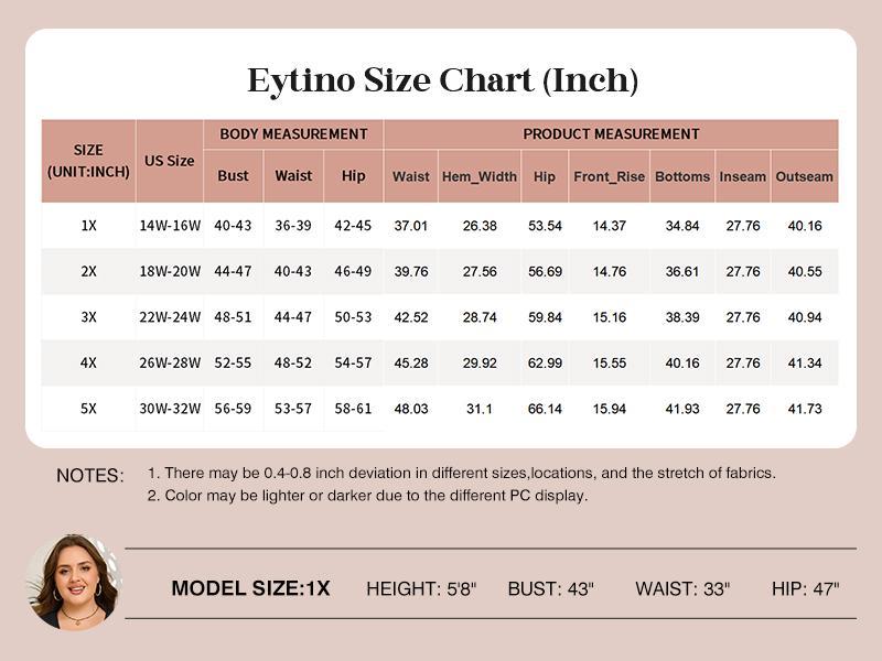 Eytino Womens Plus Size Wide Leg Dress Pants High Waisted Pleated Business Casual Trouser Office Work Palazzo Pants(1X-5X)