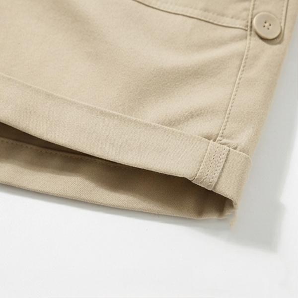 Women's Relaxed Petal-Waist Short Bottoms - Single Piece, Ruffle Waistband, Front Pockets, Elastic Drawstring, Breathable Fabric, Loose Comfortable Fit for Campus Everyday Wear, Weekend Gatherings, Lightweight