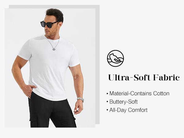JMIERR Mens 3 Pack Cotton Hipster Hip Hop Longline Crewneck T-Shirt,Menswear Casual Tshirt Tops,TikTokShopfalldealsforyou