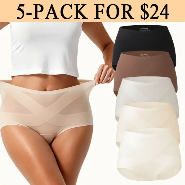 Women's Classic Panties, 5-Pack Seamless High Waist Essential Underwear for Women, Full Coverage No Show, Lightweight Buttery Soft Breathable Womenswear for Everyday Wear Fit Fabric