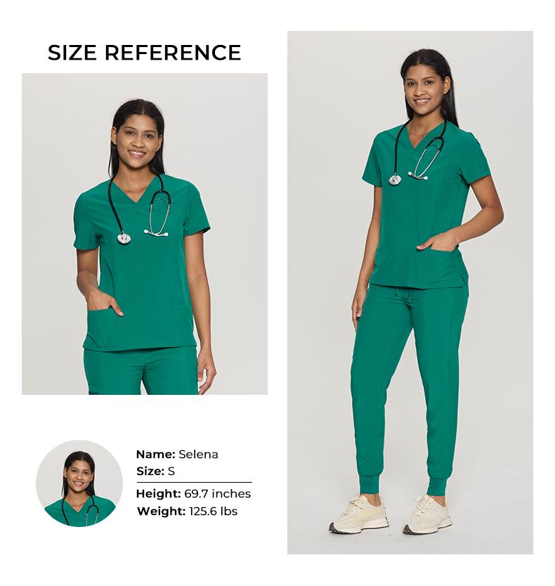 COZYFIT Scrubs Luna Vital Set for Women - Stretch V-Neck Scrub Top & Jogger Pant with 8 Pockets COZY SCRUBS