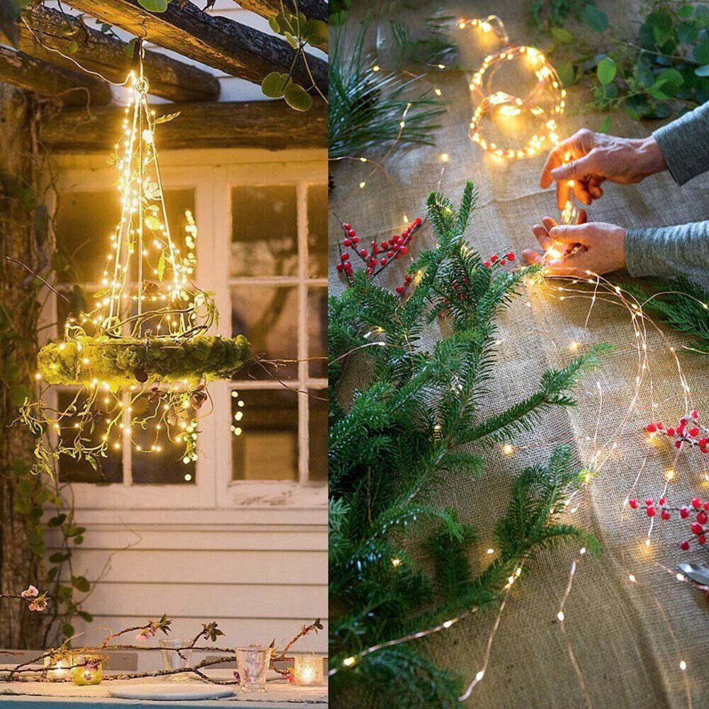 8 Modes Christmas LED Firefly Twinkle String Lights