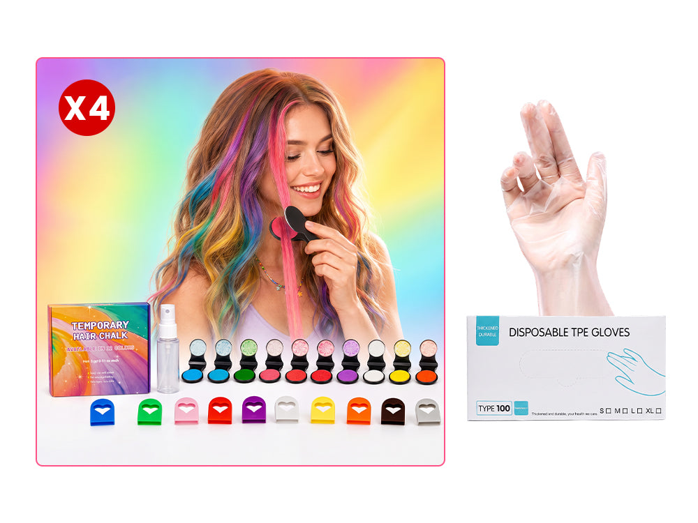 🔥Last Day 50% OFF🌈12-Color Temporary Hair Chalk Applicator Set