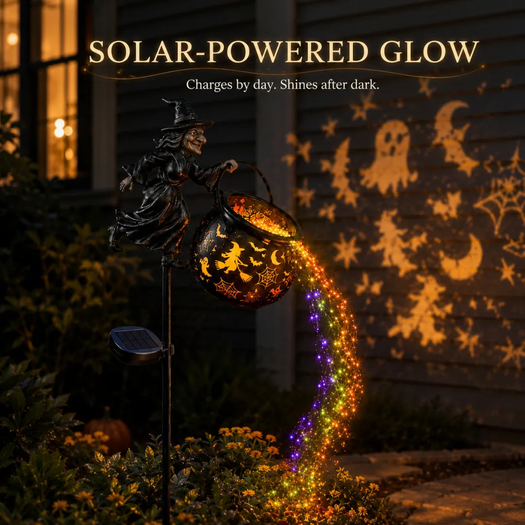 🧙‍♀️💥Halloween Early Bird Special Sale 57%🔥 OFF-Halloween Witch Cauldron Garden Light