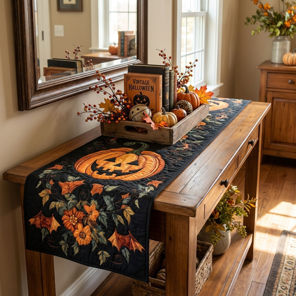 🔥Halloween Cheer Quilted Table Runner NCU0NT700
