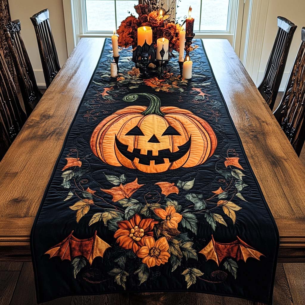 🔥Halloween Cheer Quilted Table Runner NCU0NT700