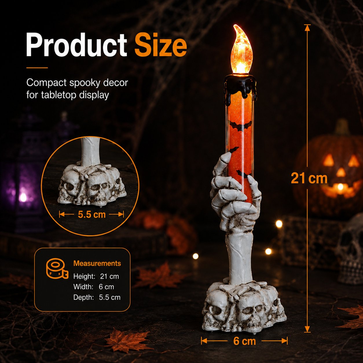 🎃 On the last day of Halloween,  LED lights are 50% off, and sequins are decorated in the shapes of skulls, skeletons, and hands.
