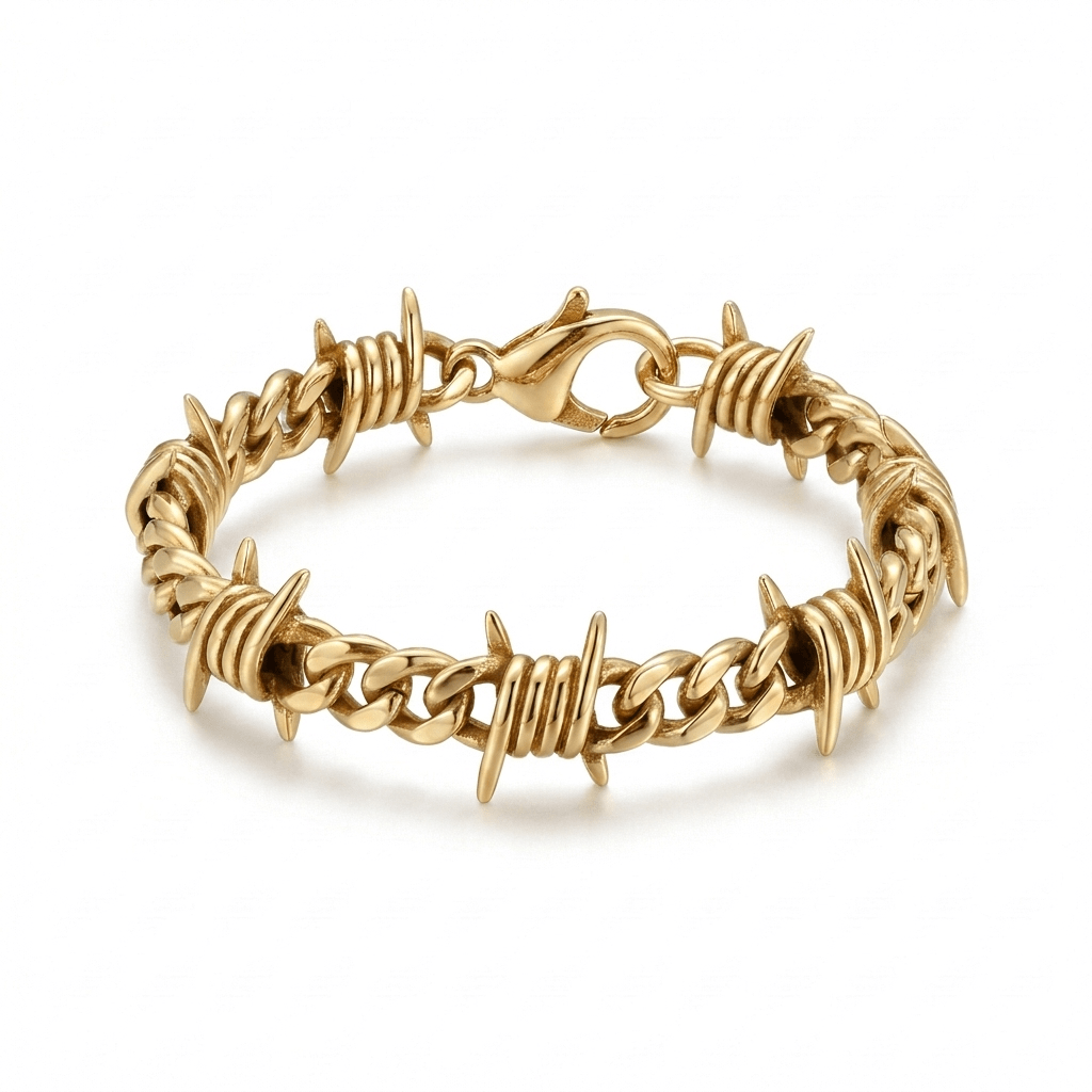 💥50% OFF！Barbed Wire Cuban Bracelet