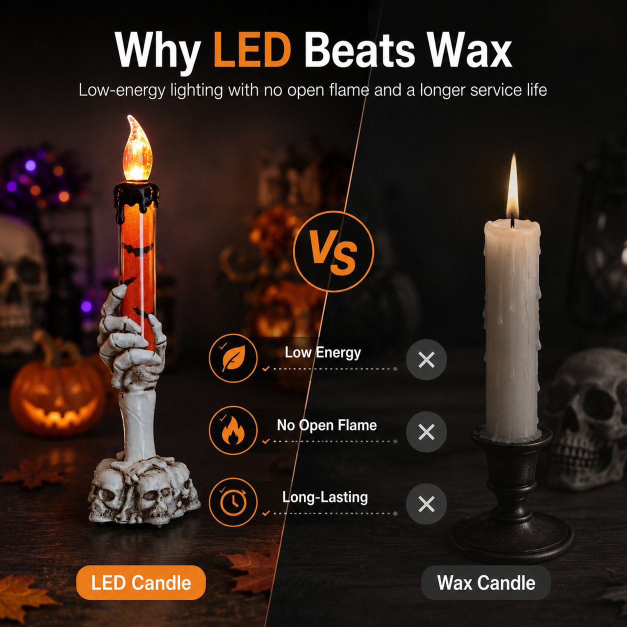 🎃 On the last day of Halloween,  LED lights are 50% off, and sequins are decorated in the shapes of skulls, skeletons, and hands.