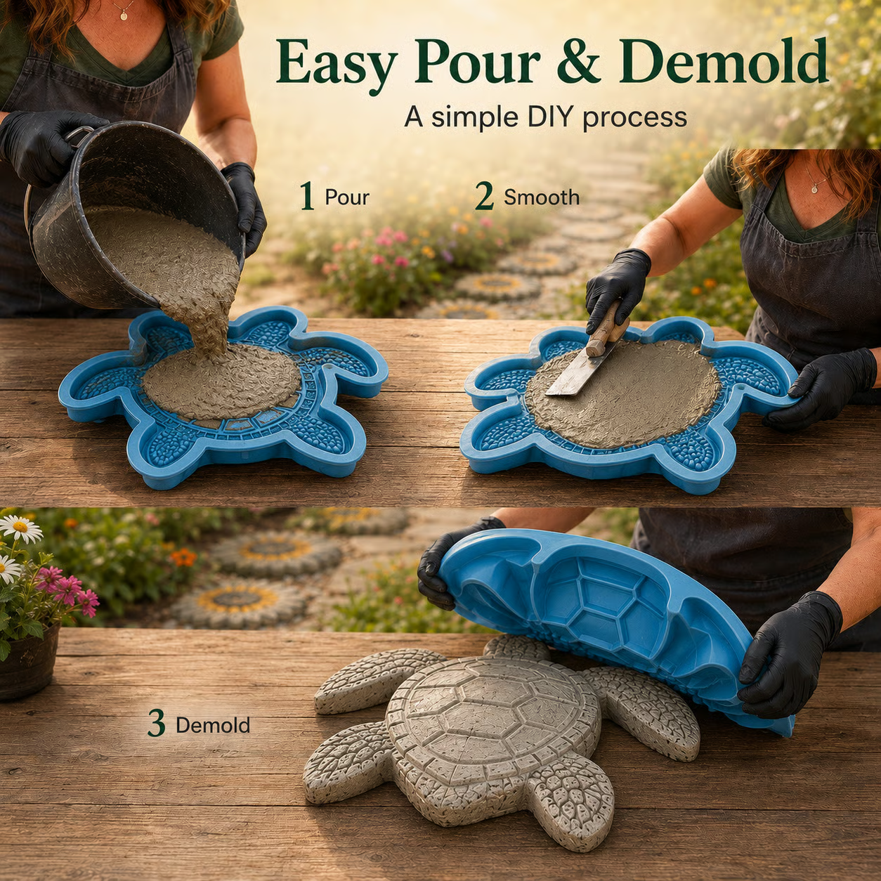 💥 LAST DAY 49% OFF - 🌊 Reusable Ocean Theme Garden Art Mold – Make Your Garden Truly One of a Kind (📦Buy 3 Free Shipping)