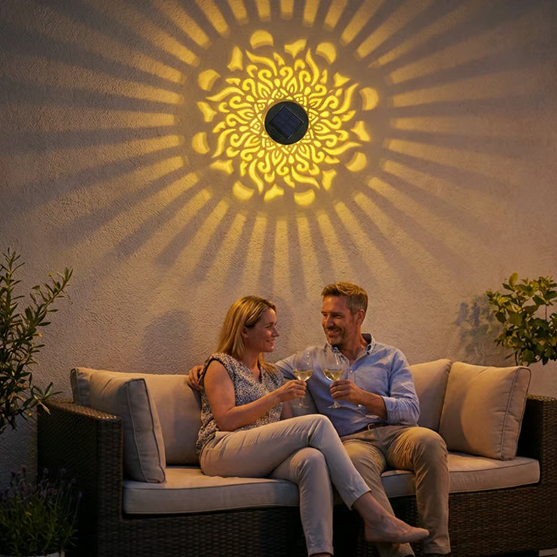 🔥Solar Mandala Projector Wall Light