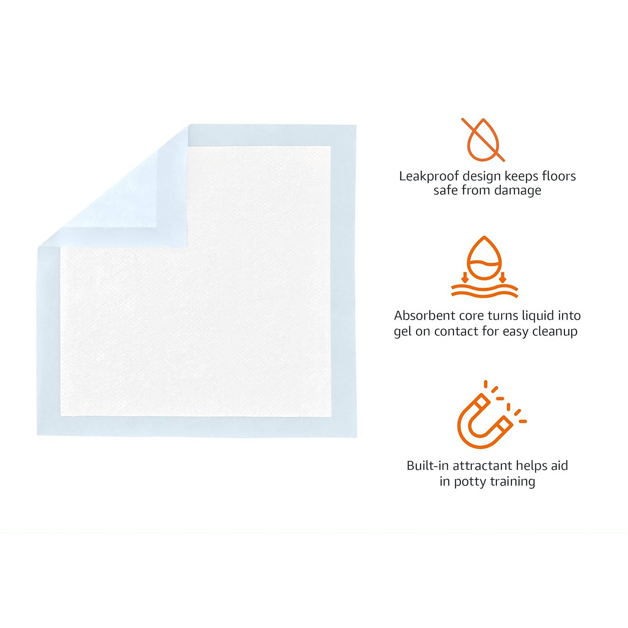 Disposable Dog Training Pads with 5-Layer Leak-Proof Design, Quick-Dry Surface