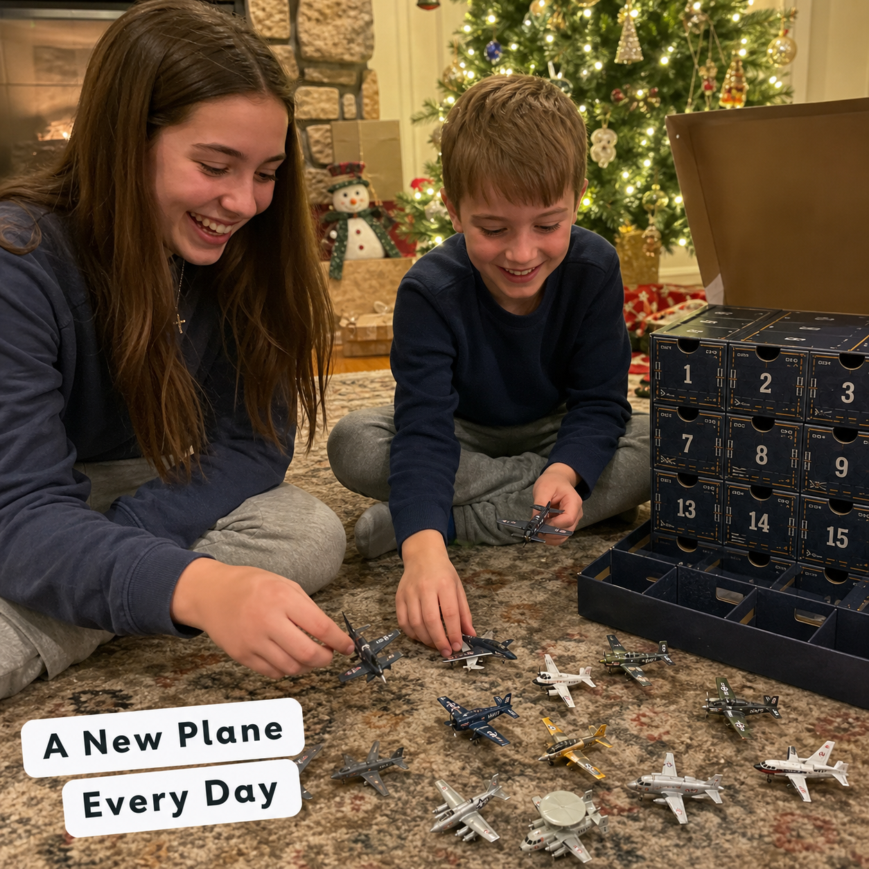 Collectible aviation advent calendar aircraft surprises