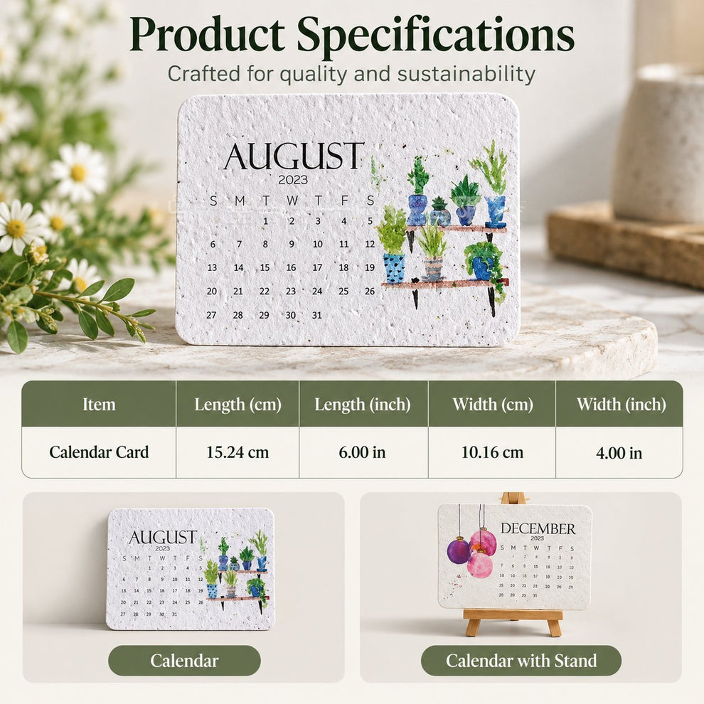 ✨🏆Early Holiday Sale 49% OFF 🌱Eco-Friendly Plantable “Timeless” Seed Calendar 2027