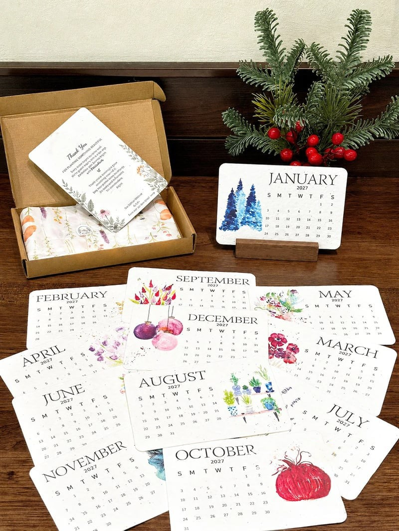 ✨🏆Early Holiday Sale 49% OFF 🌱Eco-Friendly Plantable “Timeless” Seed Calendar 2027