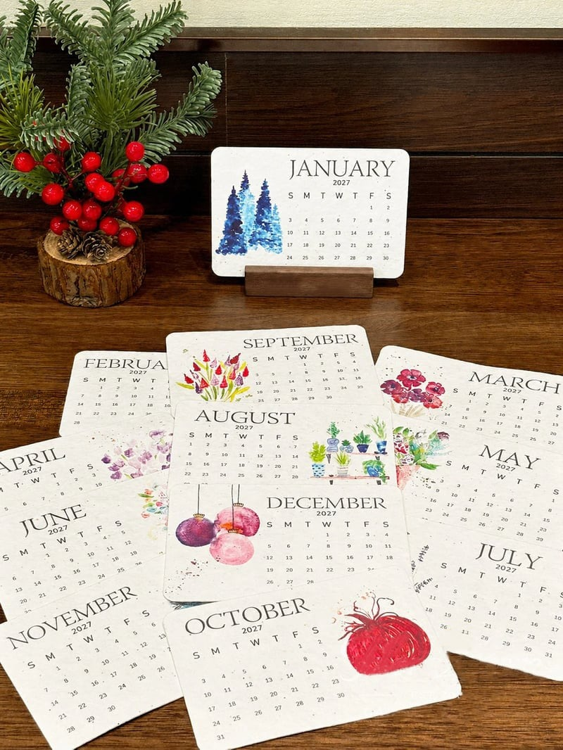 ✨🏆Early Holiday Sale 49% OFF 🌱Eco-Friendly Plantable “Timeless” Seed Calendar 2027