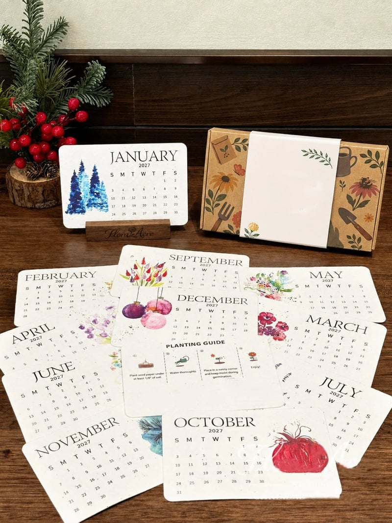 ✨🏆Early Holiday Sale 49% OFF 🌱Eco-Friendly Plantable “Timeless” Seed Calendar 2027