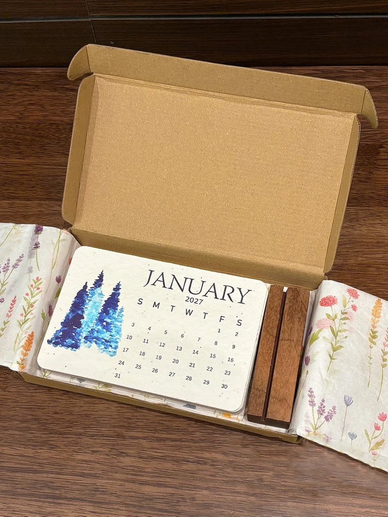 ✨🏆Early Holiday Sale 49% OFF 🌱Eco-Friendly Plantable “Timeless” Seed Calendar 2027